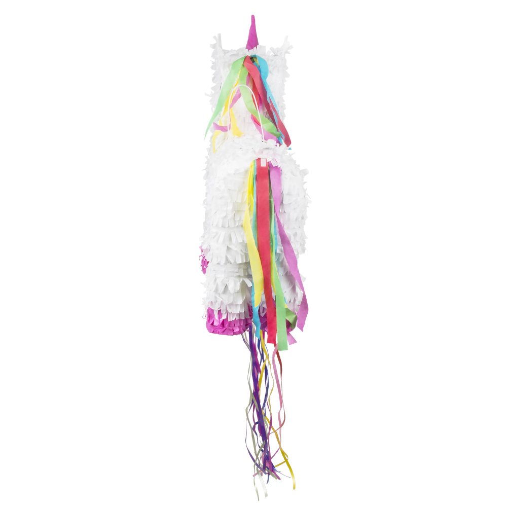 trookee® Piñata Einhorn - Piñata Kindergeburtstag mit rosa Einhorn - Dekoration für Kindergeburtstag - Große Piñata zum Befüllen mit Süßigkeiten und Geschenken für Jungen und Mädchen - 46 x 30 cm