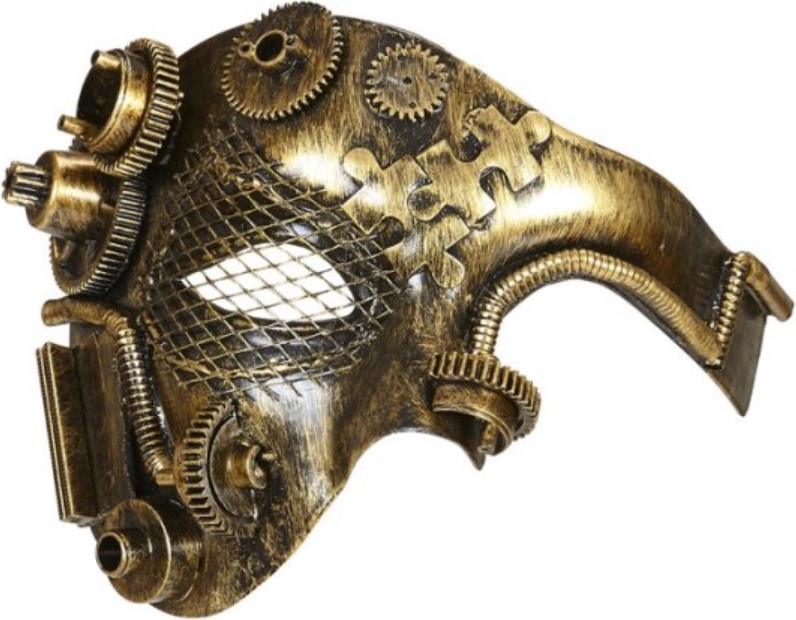 Steampunk Maske Brille bronzefarben Augenmaske,Maske,Steampunkmaske 